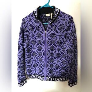 Vintage LL Bean Knit Fair Isle Cardigan